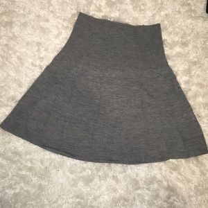 Lacoste Grey Wool Skirt Size 36 (fits Size S)